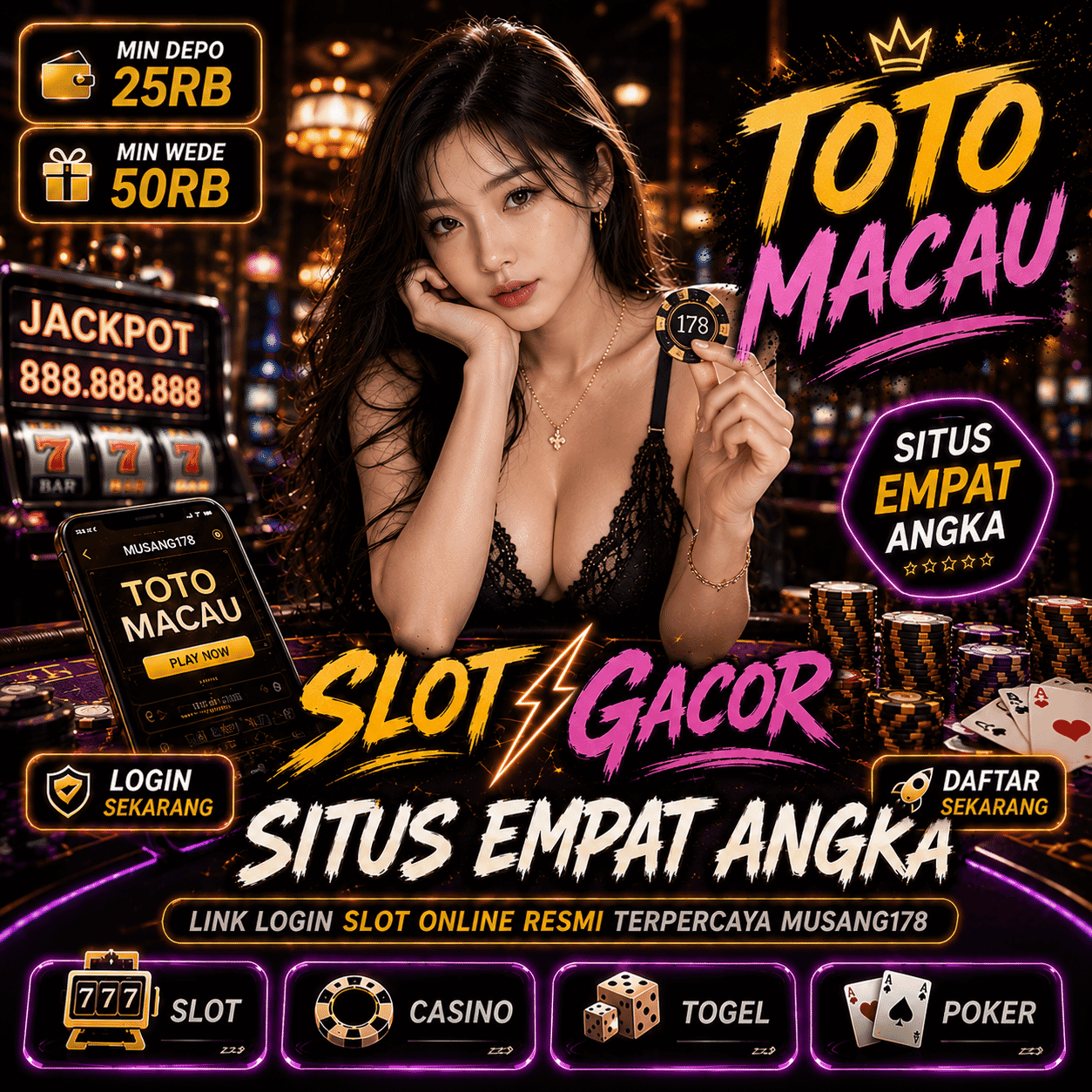 Artwork thumbnail, MUSANG178: Situs Deretan Empat Angka Toto Macau Misteri Antara Takdir dan Algoritma by MUSANG178
